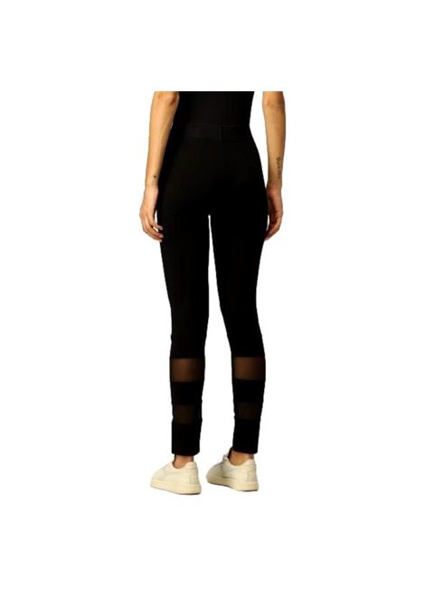 Leggins with logoed waist and transparent inserts JUST CAVALLI | Trousers | S04KA0300 N21579900